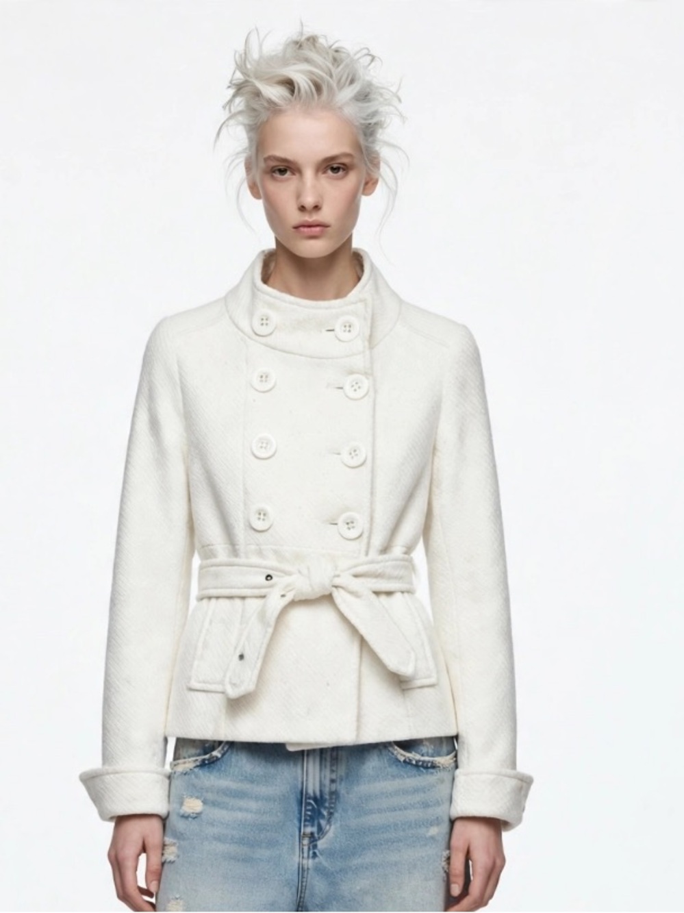 Forever 21 cotton car coat